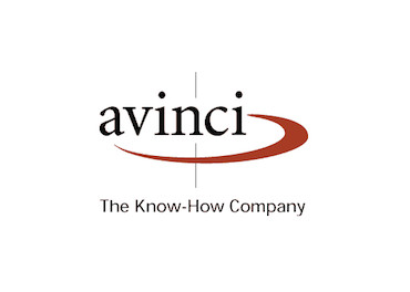 Logo von Avinci vor weißem Hintergrund.